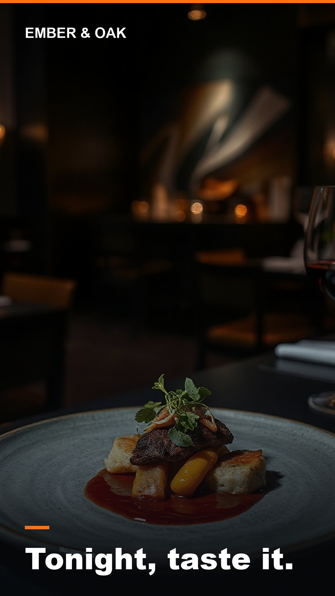 A restaurant brand post